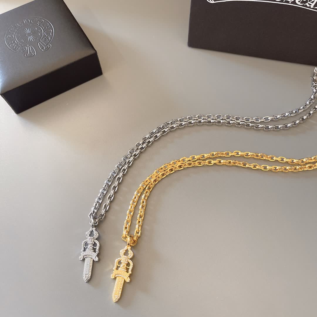 Chrome Hearts Sword Pendant Chain Necklace